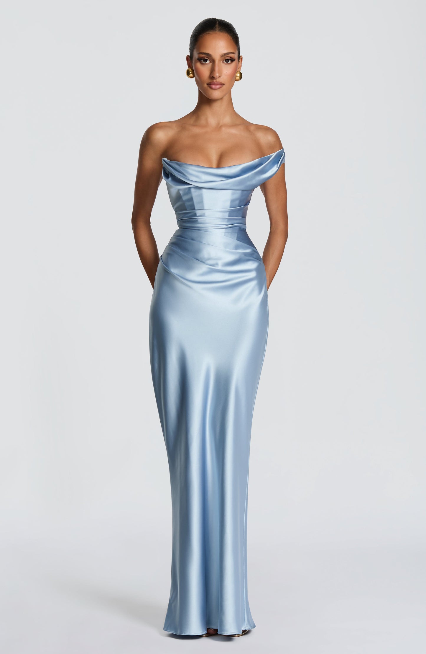 Thalassa Maxi Elbise – Buz Mavisi