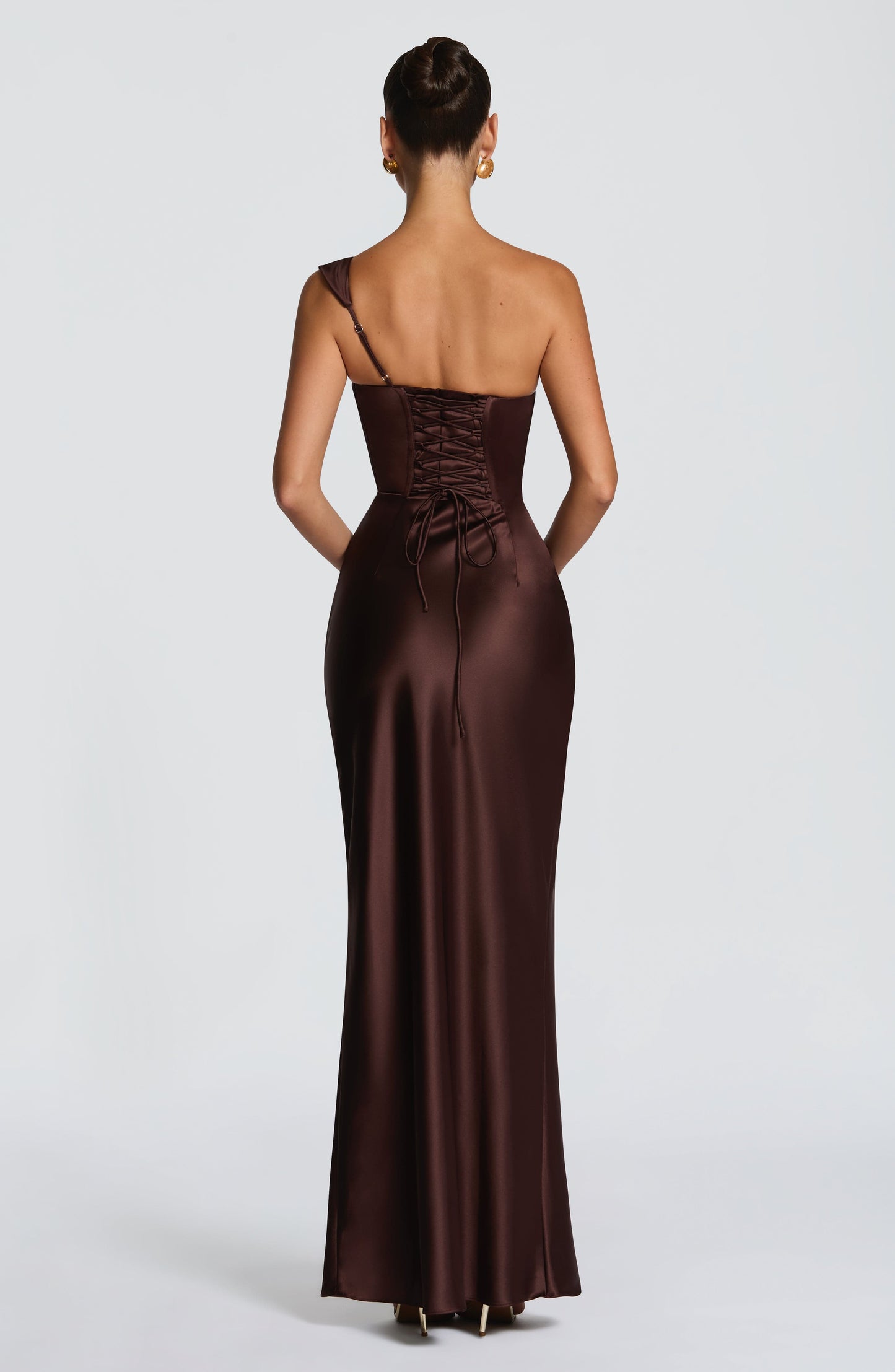 Thalassa Maxi Elbise – Mürdüm Kahve