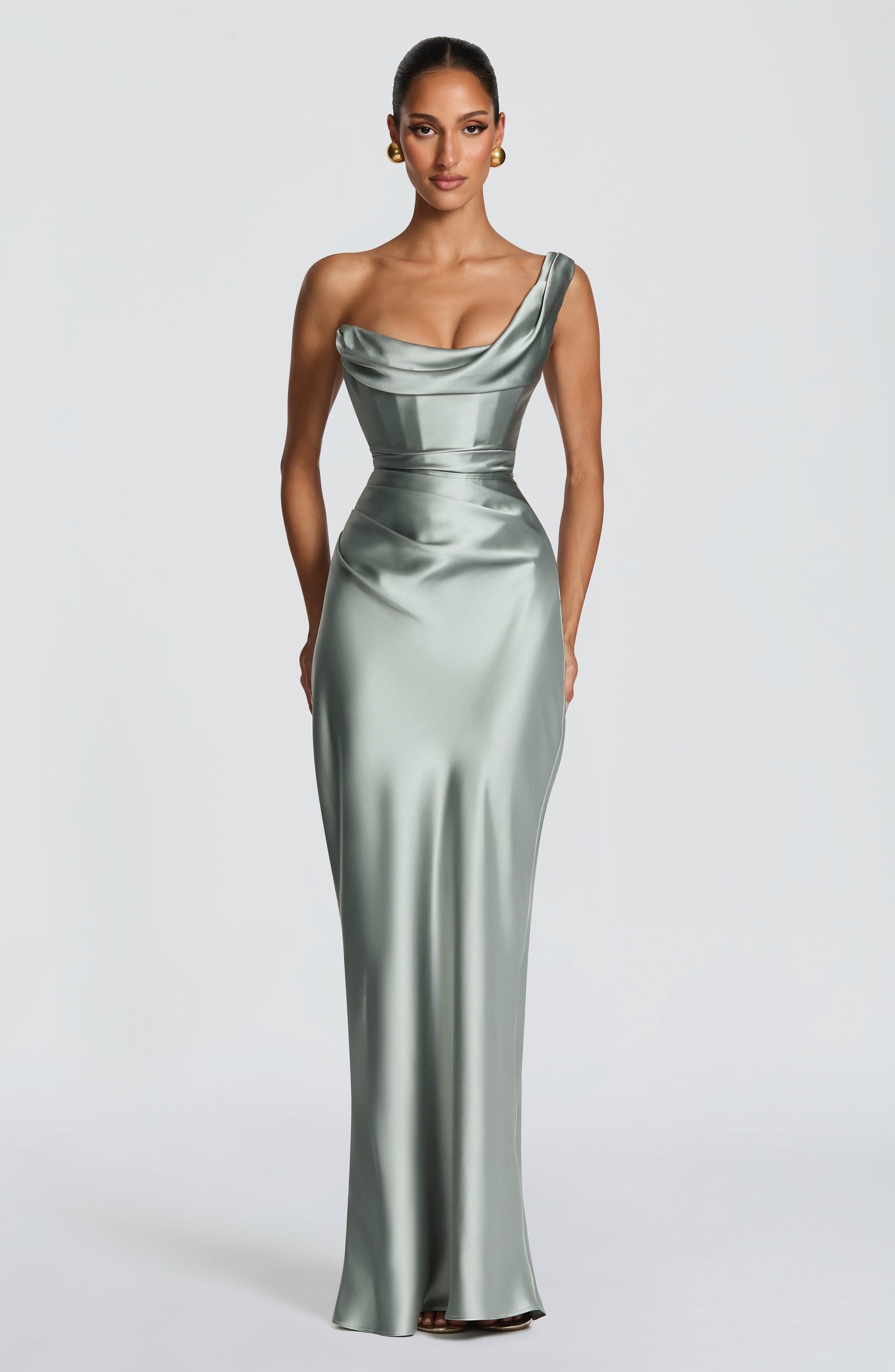 Thalassa Maxi Elbise – Adaçayı Yeşili