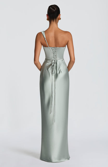 Thalassa Maxi Elbise – Adaçayı Yeşili