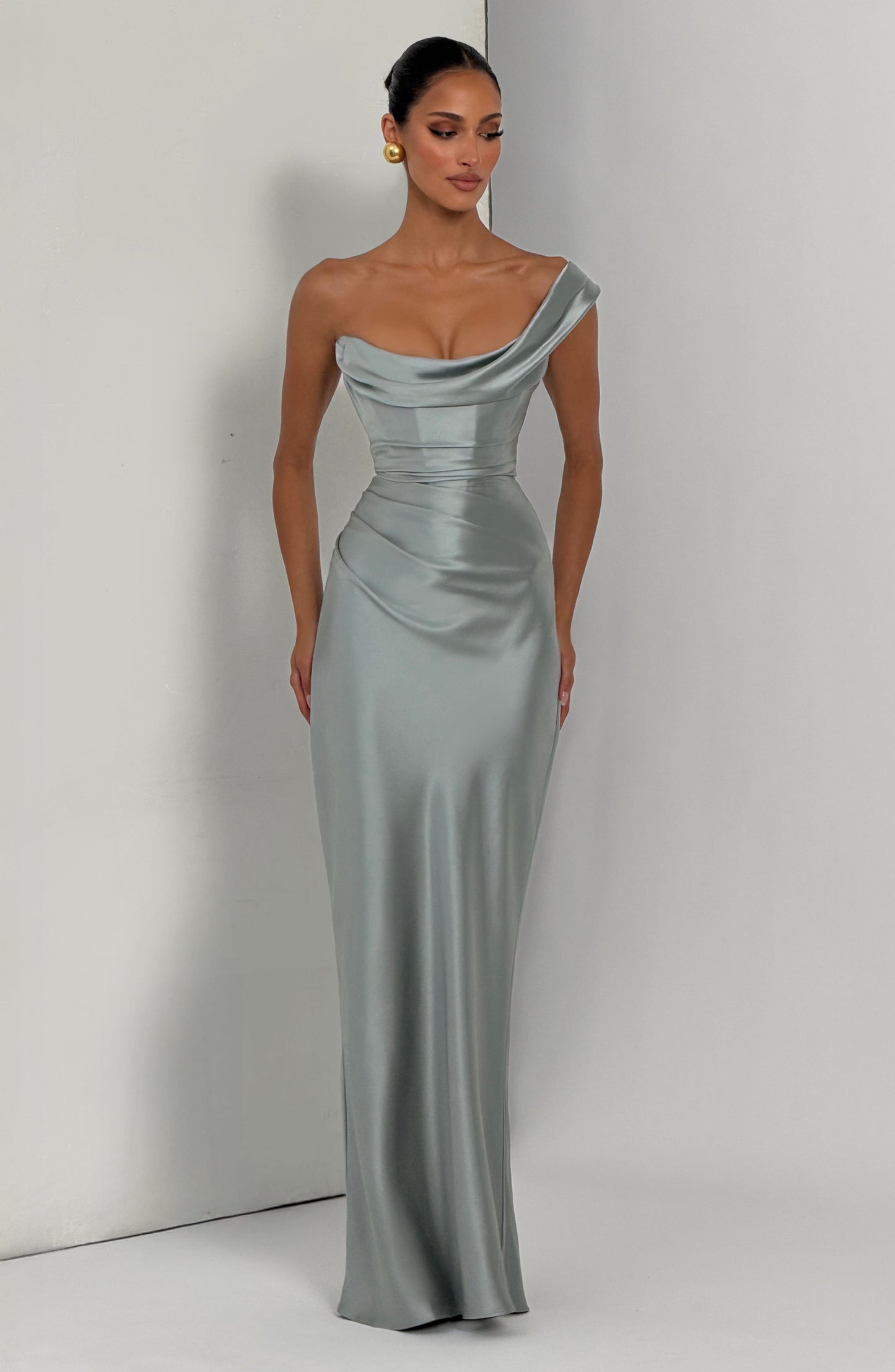 Thalassa Maxi Elbise – Adaçayı Yeşili