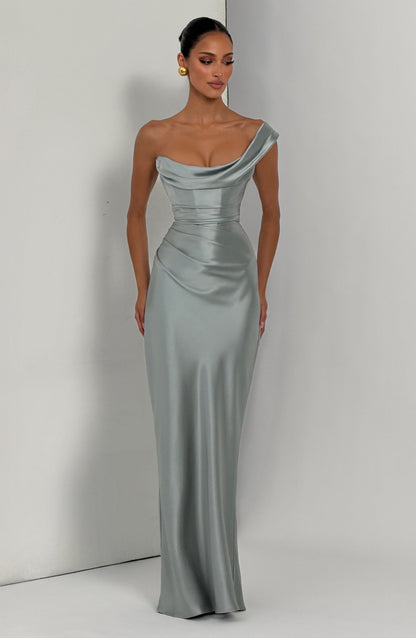 Thalassa Maxi Elbise – Adaçayı Yeşili