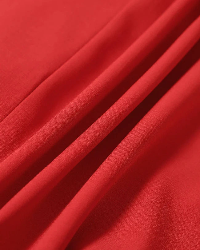 Kayık Yaka Yüksek Bel Mini Elbise