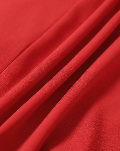 Kayık Yaka Yüksek Bel Mini Elbise