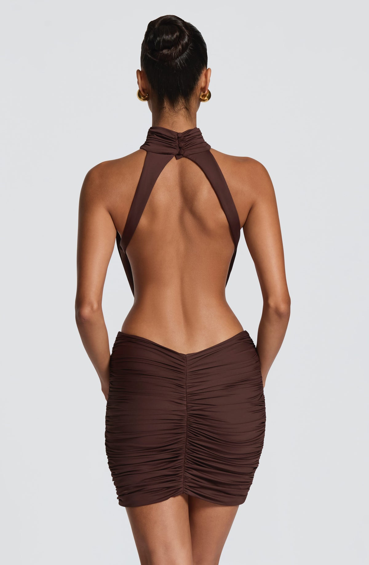 Thekla Mini Dress - Kahverengi