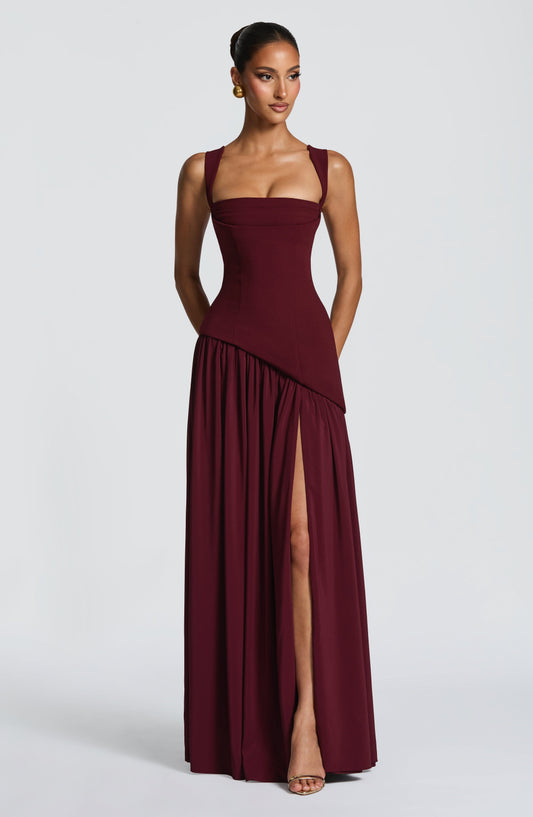 Tullulah Maxi Elbise – Vişne Çürüğü